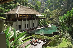 Pool and Exterior of the Maya Ubud Resort and Spa