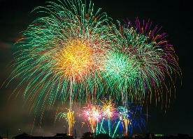 Fireworks From Japanese Festival