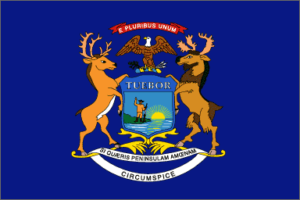 State Flag Of Michigan