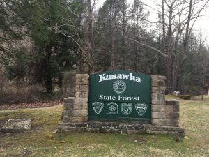 Kanawha State Forest Marker Sign