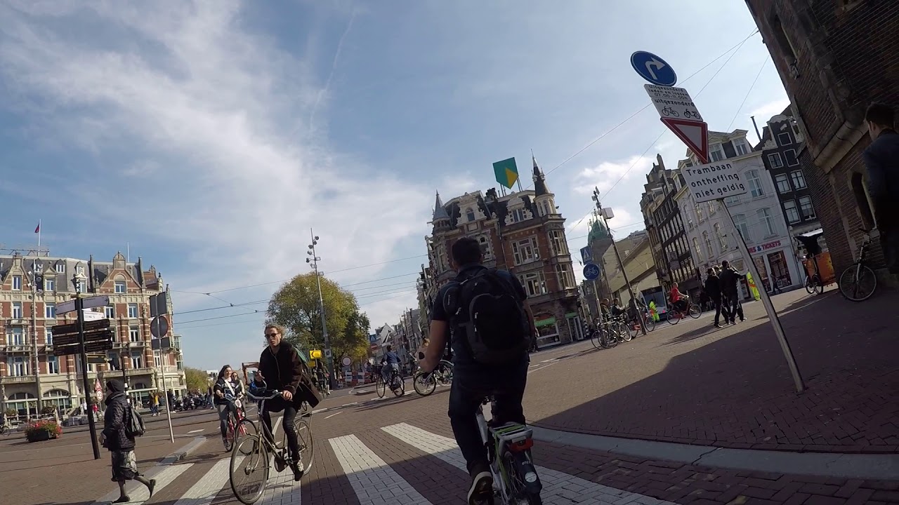 American Bicycling through the canals of Amersterdam.  Can it be done?